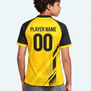 Kids Custom Badminton Jersey — Polo, Half Sleeve, Raglan