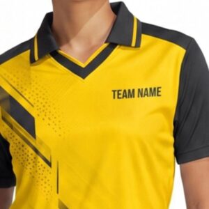 Women's Custom Esports Jersey — V Neck Polo, Half Sleeve
