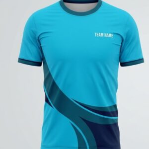 Cyan Crash Badminton Jersey