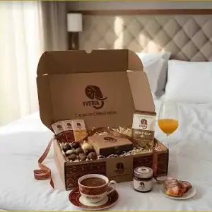 Coffet de bienvenue, d'accueil de produits de Yvoria