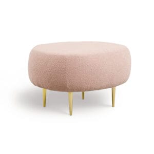 Pufa Rosa – elegancka pufa w nieregularnej formie, idealna do nowoczesnych wnętrz