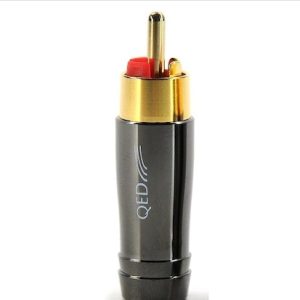 QED QE-6120 PERFORMANCE AUDIO RCA JACK RED