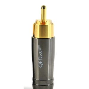QED QE-6122 PERFORMANCE AUDIO RCA JACK BLACK