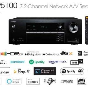 Onkyo TX-NR5100 7.2-Channel 8K Smart AV Receiver Smart Home 8к/4К  7x165watts