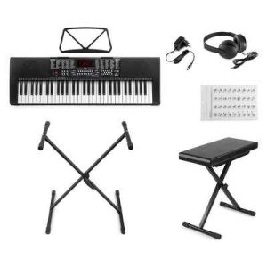 MAX MUSIC     KB5SET ELECTRONIC KEYBOARD PREMIUM KIT WITH 61-LIGHTED KEYS  130.082