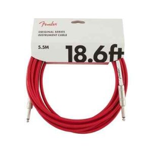 Fender Original Series instrument cable, 5,5 м, fiesta red