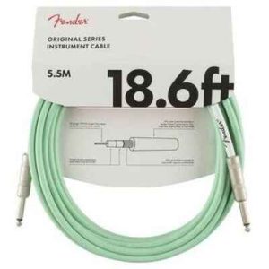 Fender Original Series instrument cable, 5,5 м, surf green