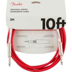 Fender Original Series instrument cable, 3м, fiesta red
