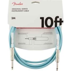 Fender Original Series instrument cable, 3м, daphne blue
