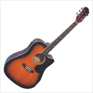 MSA CW190SB guitar acoustic cutaway CE 4/4 SUNBURST