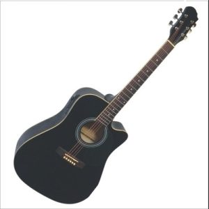 MSA CW191B guitar acoustic cutaway CE 4/4 BLACK