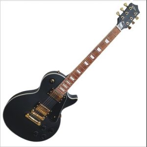 MSA VISION LSG5 guitar electric LP STYLE 4/4 BLACK SATIN-GOLD
