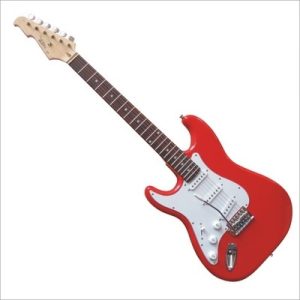 MSA VISION ST5LR  guitar electric strat 4/4 RED LEFTHAND