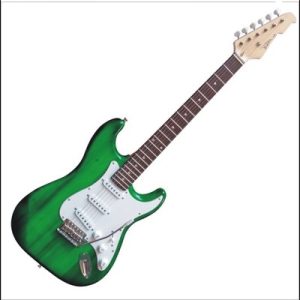 MSA VISION ST5GRT guitar electric strat 4/4 GREEN TRANSPARENT