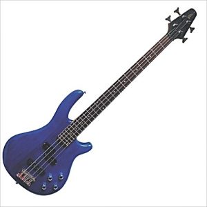 MSA VISION JB10-BLT guitar bass BLUE TRANSPARENT NATURE