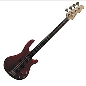 MSA VISION JB8-RT guitar bass DARK RED NATURAL