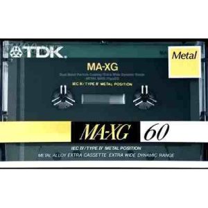 TDK MA-XG60 ULTIMATE METAL tape  TYPE IV - NORMAL 60 ( NOS STOCK ) 1990 JAPAN BEST TAPE EVER MADE