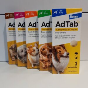 Elanco AdTab Chien puces tiques – Comprimés