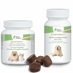 Arcanatura Confornat 33 - améliore le confort digestif des petits chiens et chats - 30 comprimés