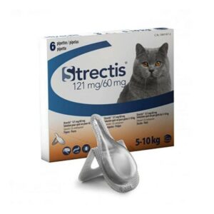 Strectis Chat 5-10 kg 6 pipettes : Une Protection Efficace contre les Puces et les Tiques