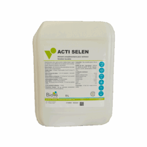 ACTI SELEN Solution Orale 5 L – Complément Vitaminé en Vitamine E et Sélénium pour Élevage Intensif