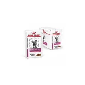 Royal Canin Veterinary Chat Renal Bœuf - Sachets - 12 x 85 g