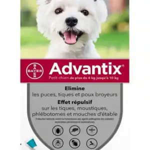 Advantix petit chien (4-10 kg) – 6 pipettes