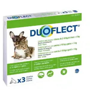 Duoflect Chien 2-10 kg et Chat > 5 kg – 3 pipettes