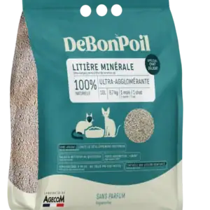 DeBonPoil Litière Minérale Chat Sensible – 6 L