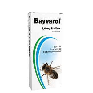 Bayvarol Veto Pharma 5 sachets de lanières anti-varroa abeilles