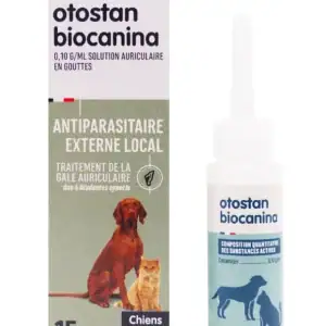 Biocanina Otostan 15mL Gale Auriculaire - Chien et Chat