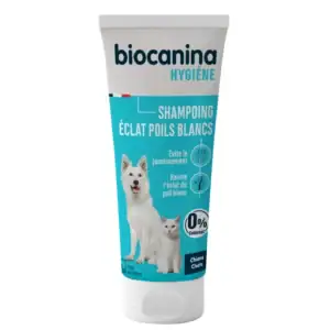 Biocanina Shampoing Eclat Poils Blancs 200ml - Chien et Chat