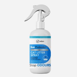anipro Live Probiotic+ Stop Odour - пробиотичен спрей за премахване на миризми от котешка тоалетна, 500 мл