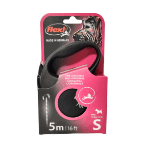 flexi FUN S 5 м въже, черно, за кучета до 12 кг