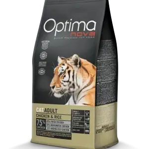 OPTIMA NOVA CAT Adult Chicken & Rice - Пиле и Ориз 8кг