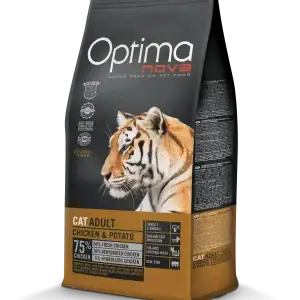 OPTIMA NOVA CAT Adult Chicken & Potato - Пиле и Картофи 8кг