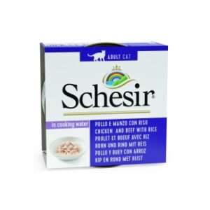 Schesir Chicken, Beef & Rice in Sause - Пилешко филе с телешко и ориз в собствен сос 85гр