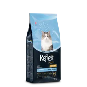 Reflex Plus Urinary Salmon Adult Cat - Пълноценна храна за израснали котки от всички породи със сьомга и грижа за уринарния тракт 15 кг