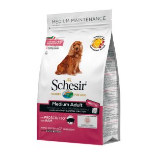 Schesir Medium Dog with Ham -с прошуто- суха храна за кучета (12 кг)