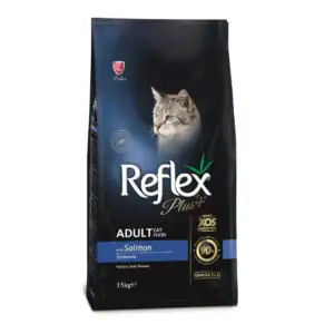 Reflex Plus Salmon Adult Cat - Пълноценна храна за израснали котки от всички породи със сьомга 15 кг