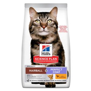 SP Cat HAIRBALL&PERFECT COAT 1.5 kg с пилешко   КОТКА