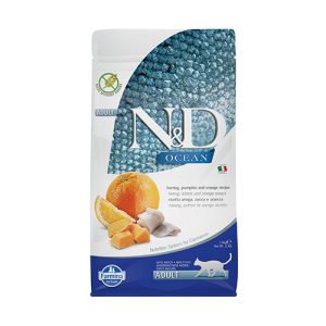 N&D CAT OCEAN ADULT PUMPKIN 1.5kg  коте,тиква с херинга и портокал