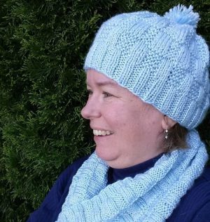 Ice Blocks Hat and Cowl - ASHFiberArts