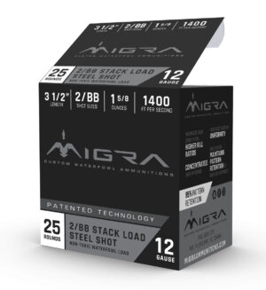 Migra 2/BB Shot 12 GAUGE 3.5-INCH Steel Staxd Load - 1 Shot Guns