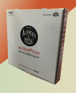 Caja para pizzas de 33x33x4