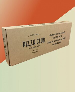 Caja para pizza de medio metro 50,5x18,5x5