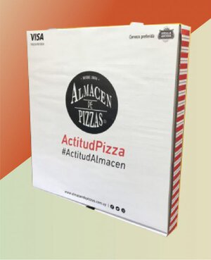 Caja para pizzas de 33x33x4