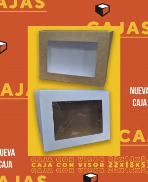 Caja con visor 22x18x5,5
