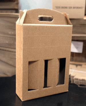 Caja para botellas x3– 24,5x8x33