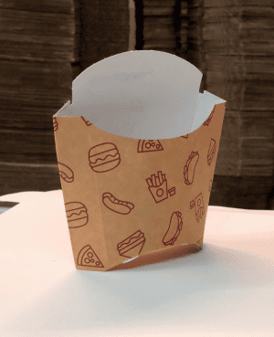 Caja para papas fritas - 10x6x12